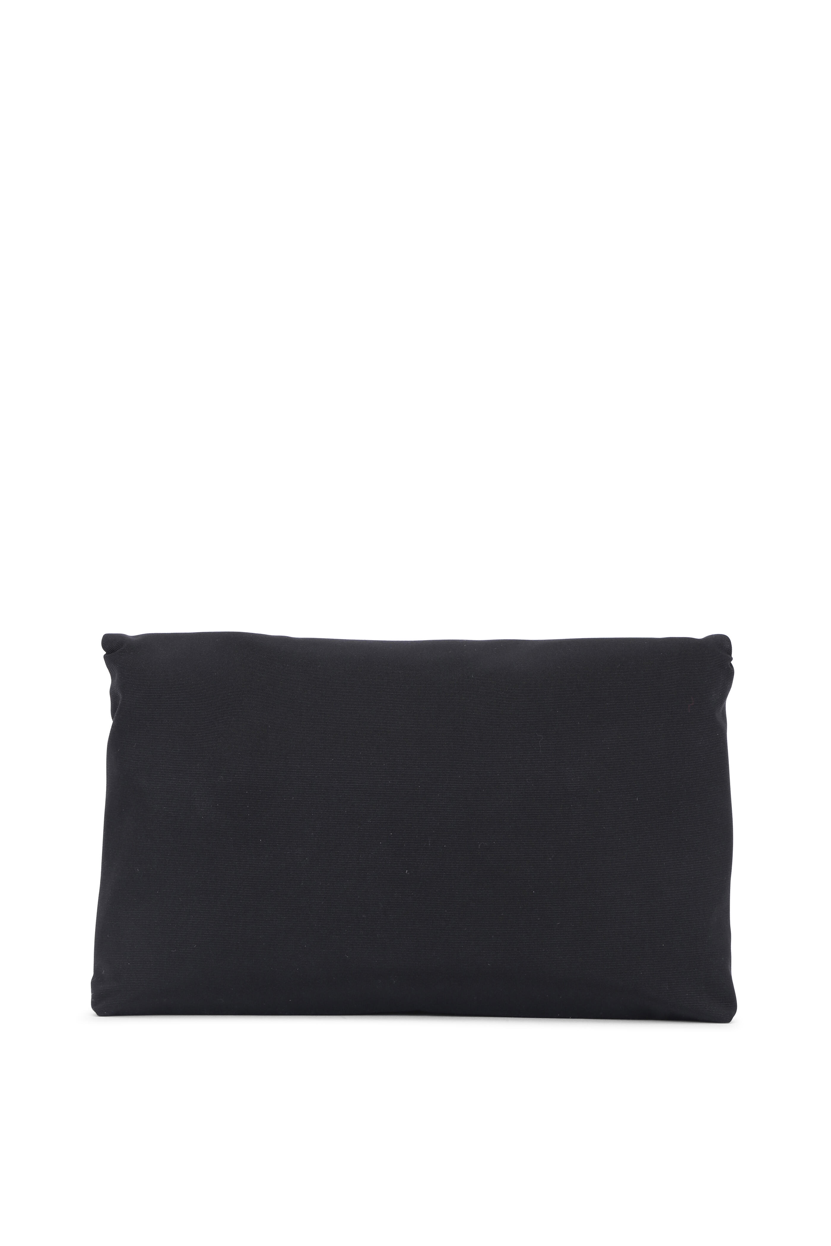 Lanvin - Mai Tai Black Woven Jacquard Evening Clutch