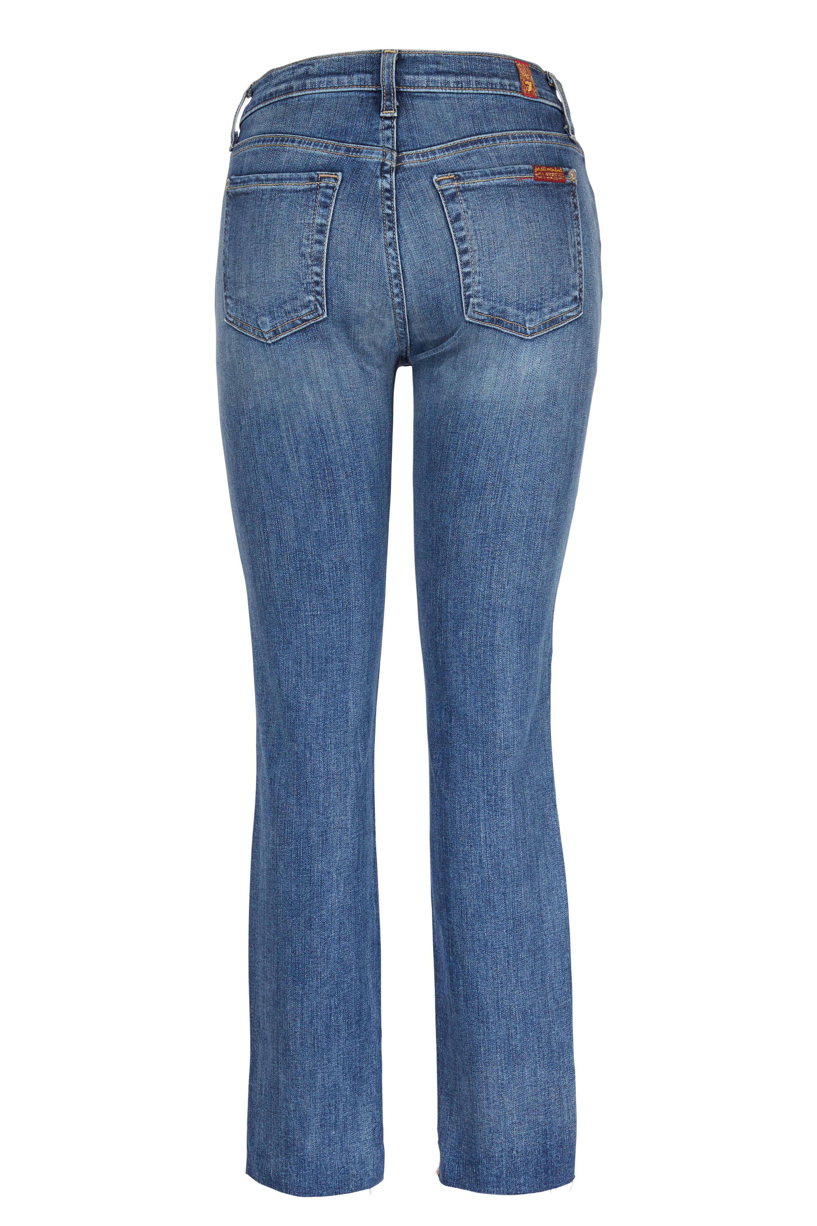 7 For All Mankind - (B)air Roxanne Authentic Luck Step Hem Jean