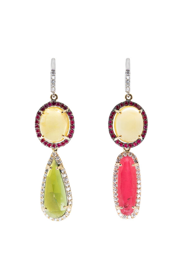 Sharon Khazzam Baby Dash Golden Geryl Earrings