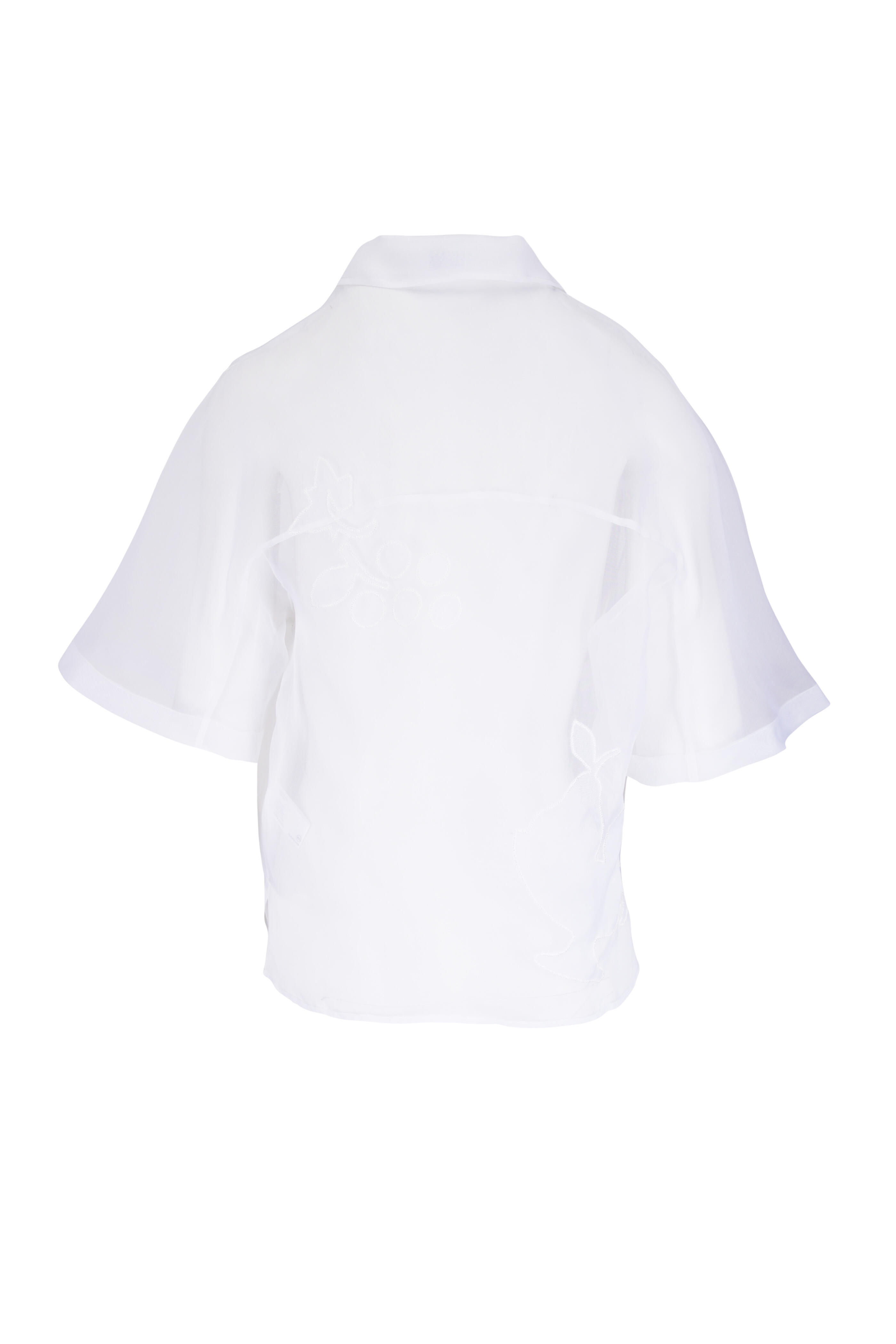 AG - Emma White Relaxed Button Up Shirt - view 2