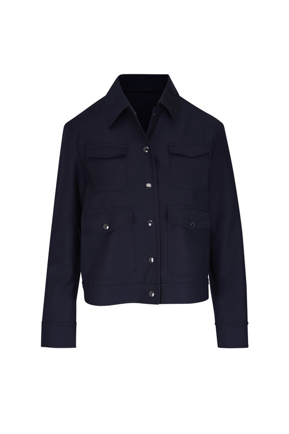 【VESP】TWOWAY MILITALY SHIRTS JACKET Ⅱ TWP - Military Italian Wool Twill Boyfriends Blazer