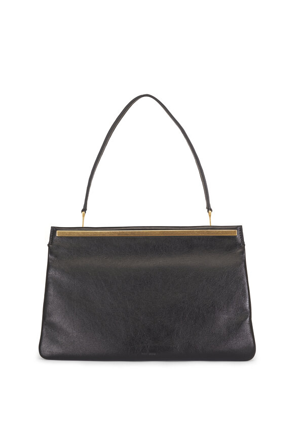 The Row Elise Black Leather Top Handle Bag - view 1