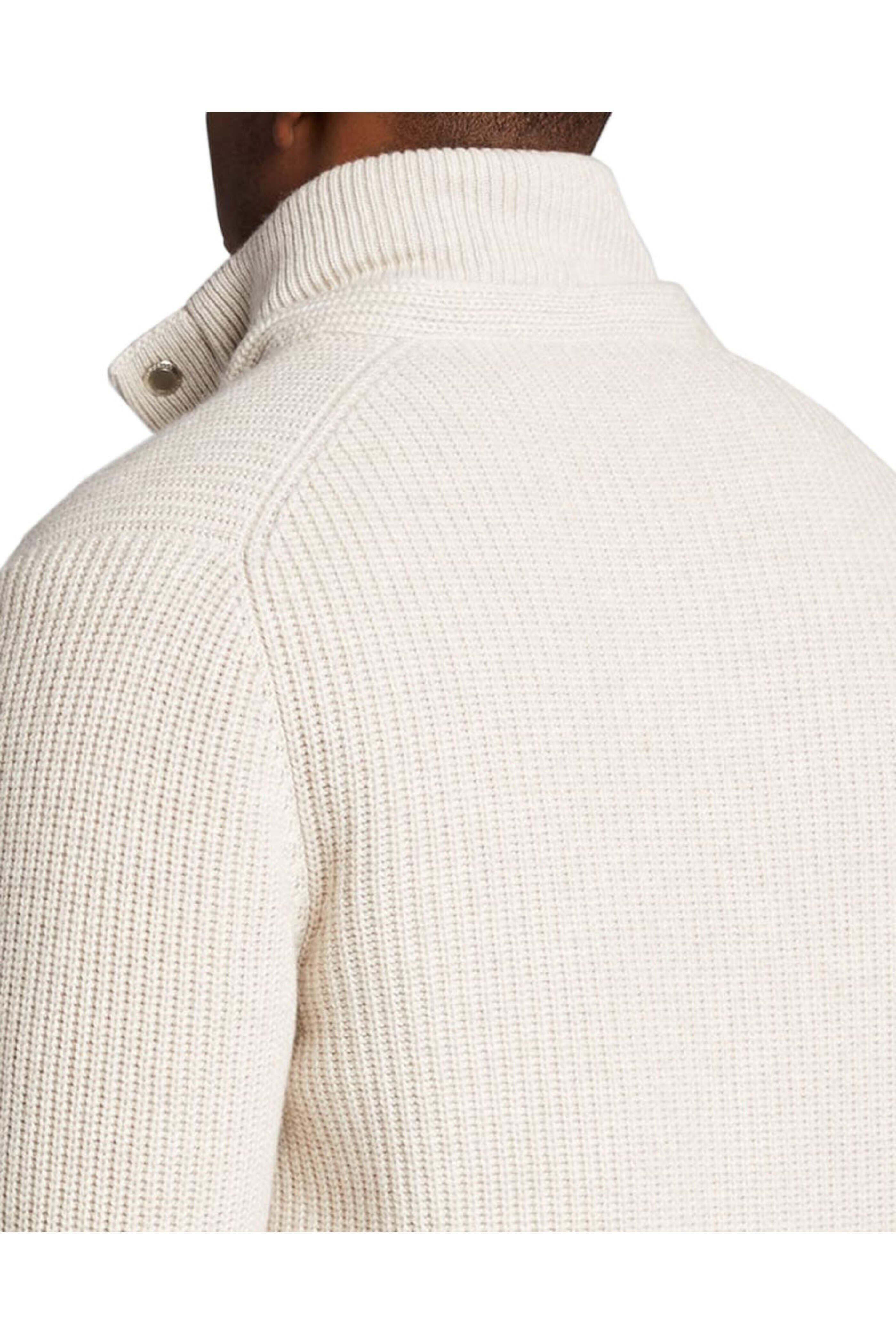 Brunello Cucinelli - Cream Ribbed Knit Cashmere Bomber Jacket