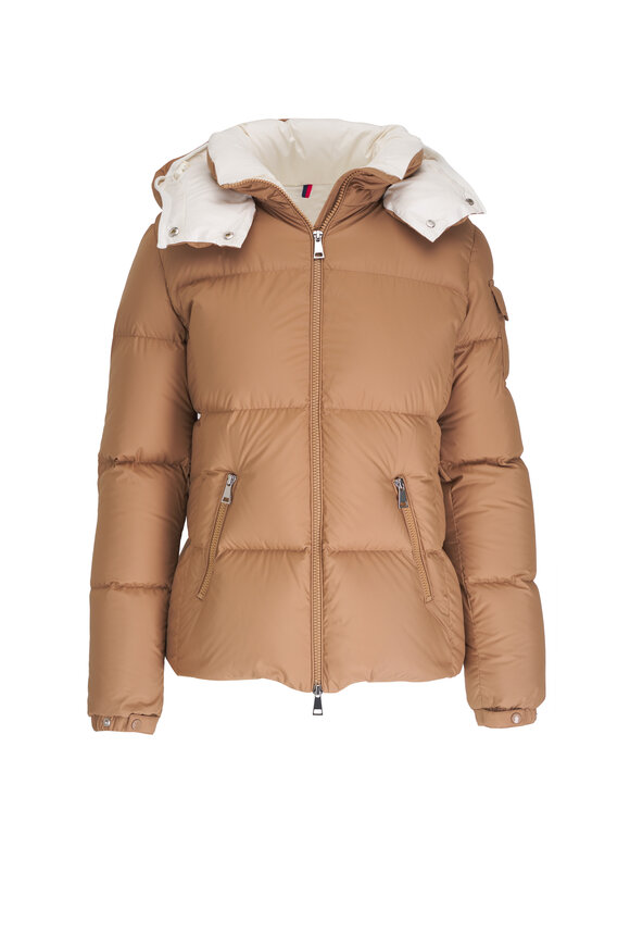 Moncler Fourmines Light Beige Down Jacket 