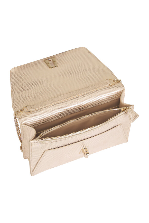 Akris Anouk Stucco Metallic Envelope Clutch - view 4