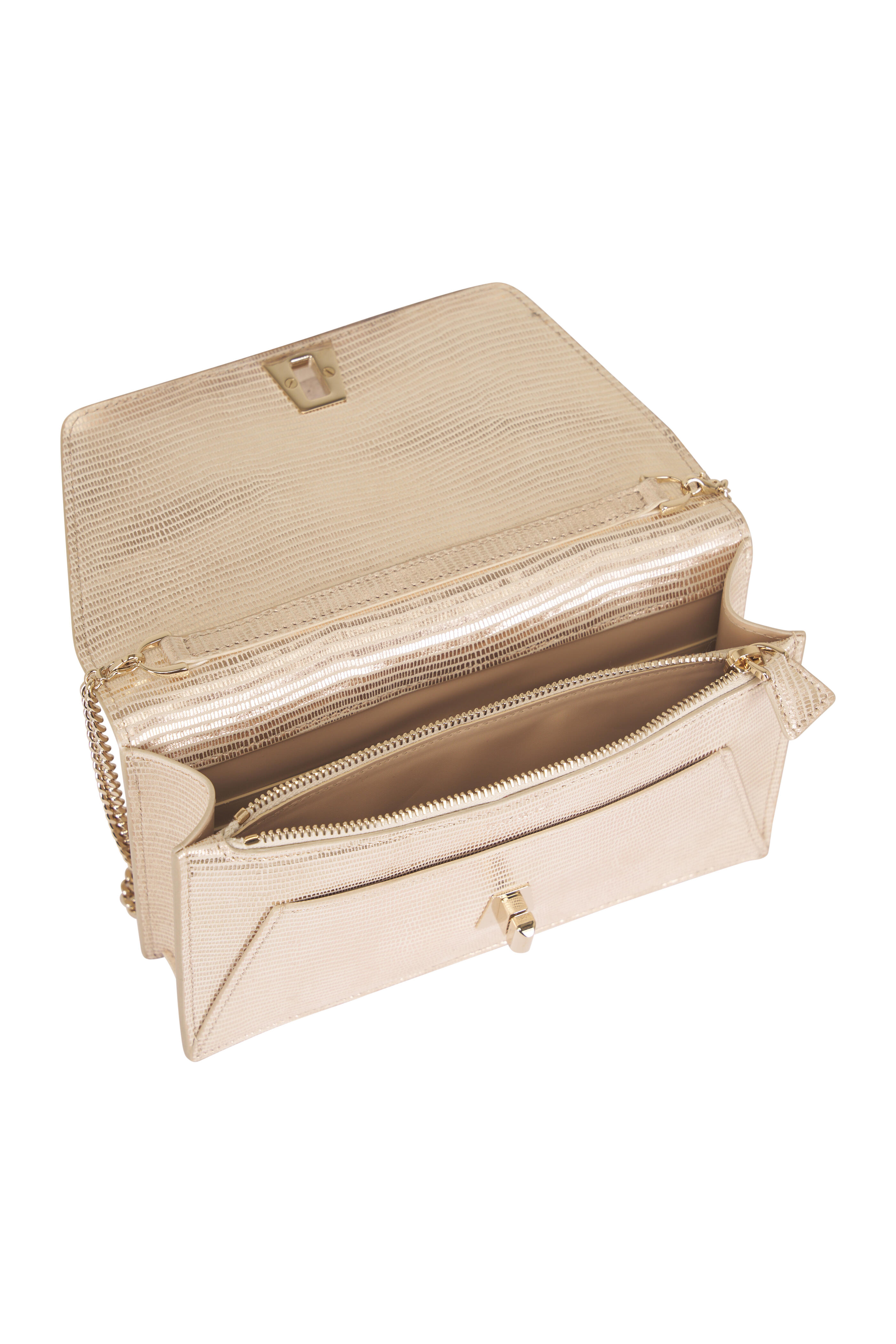 Akris - Anouk Stucco Metallic Envelope Clutch - view 4