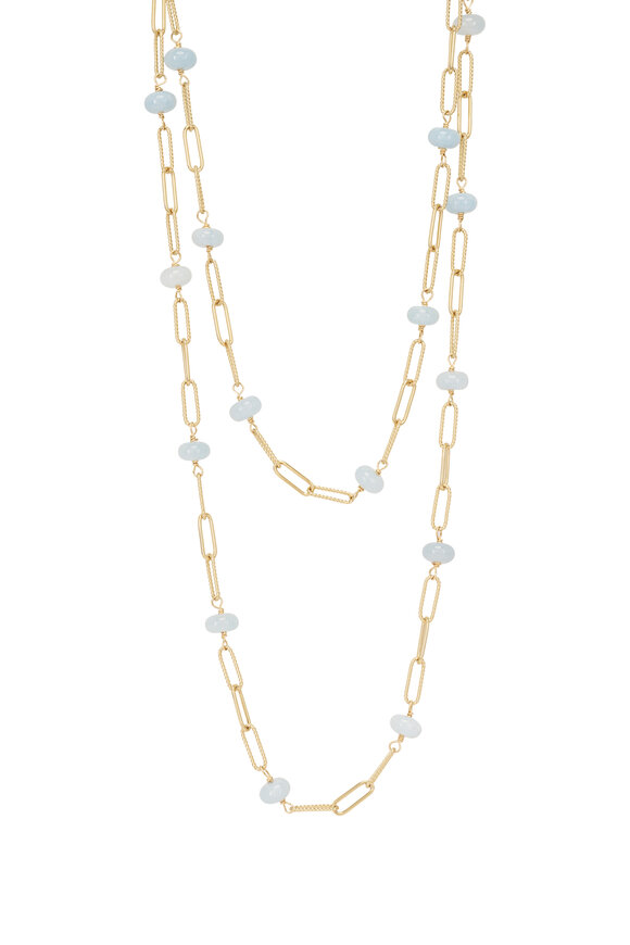 Cristina V. Baby Blue Hand Linked Necklace - view 1