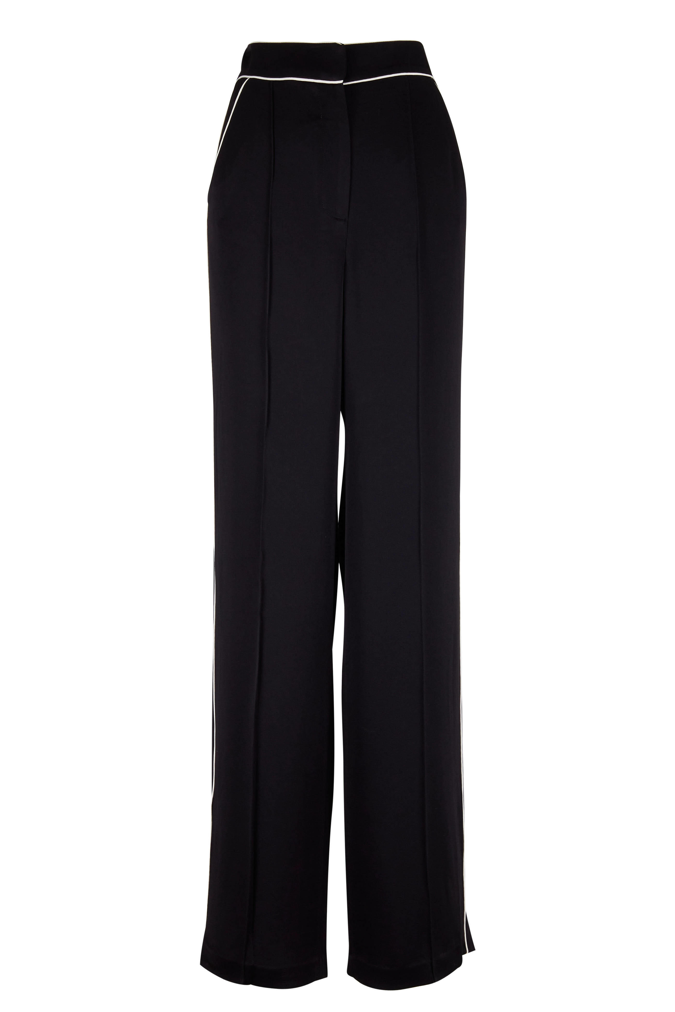 Veronica Beard - Edia Black Satin Pant