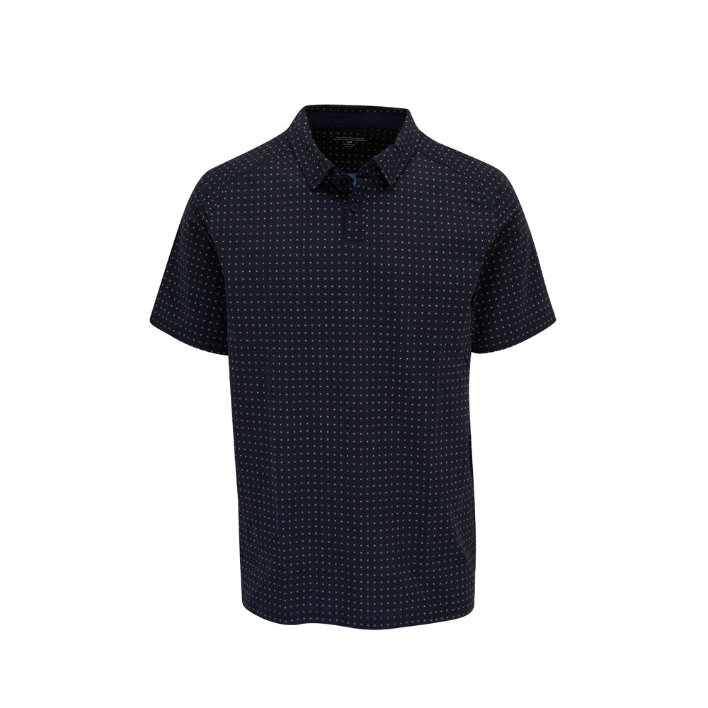 Rhone Apparel - Commuter Navy Foulard Print Polo