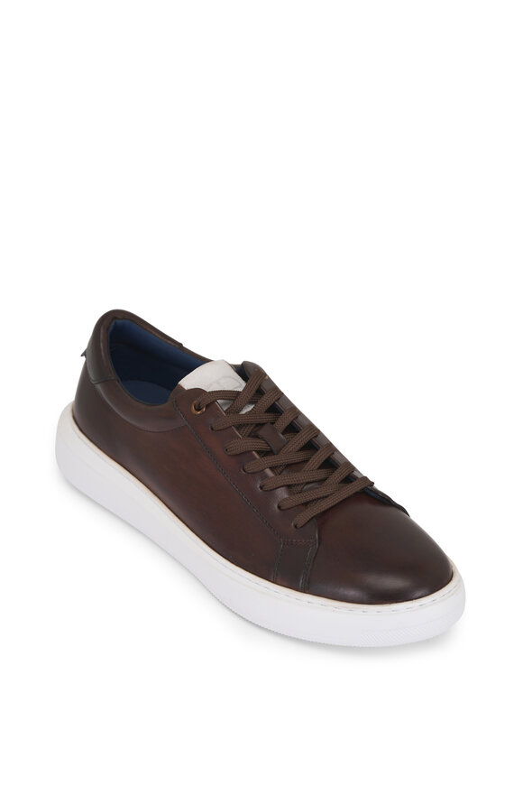 G Brown Puff Dark Brown Leather Sneaker