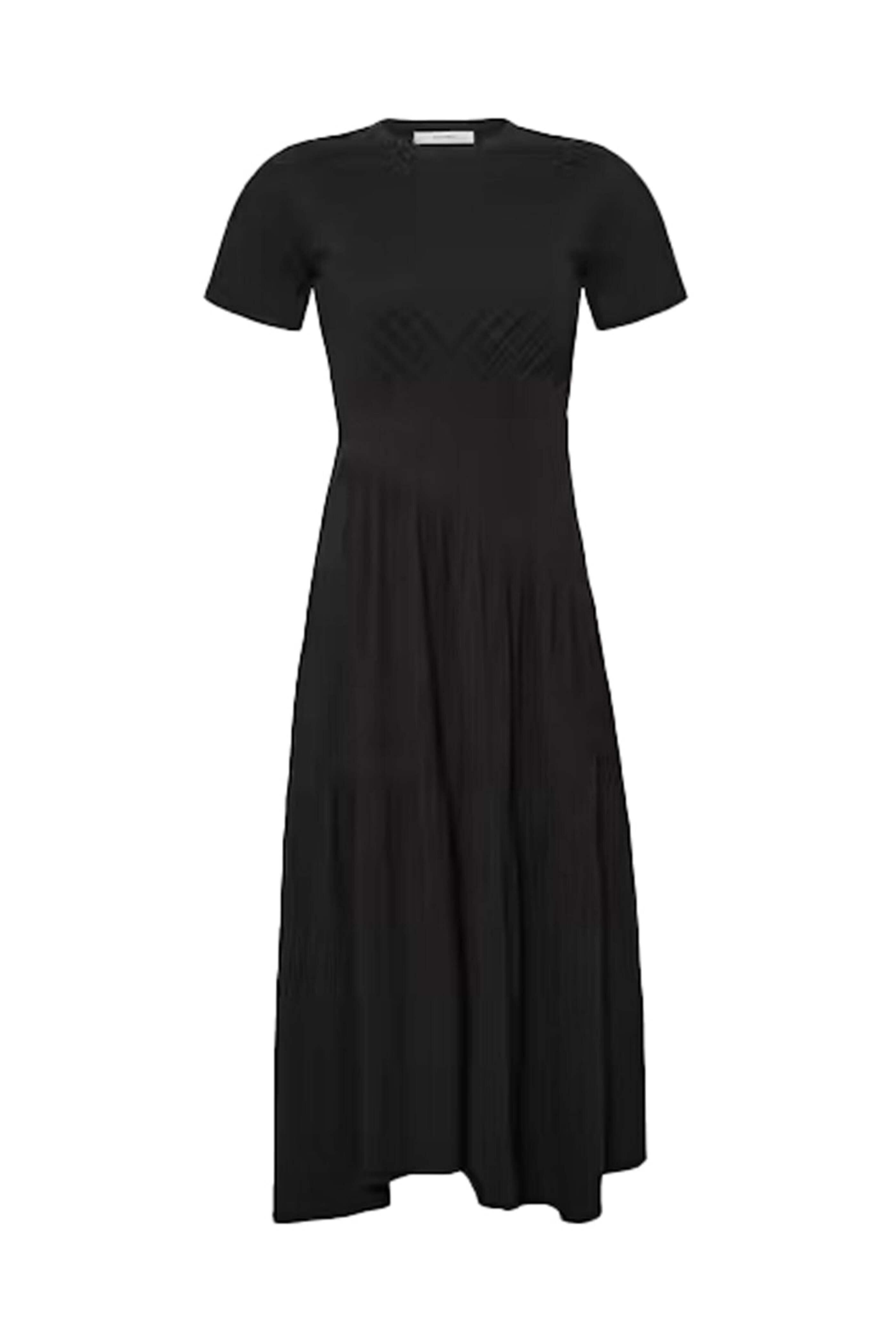 Frame - Black Short Sleeve Gathered Tier Dress | Mitchell Stores