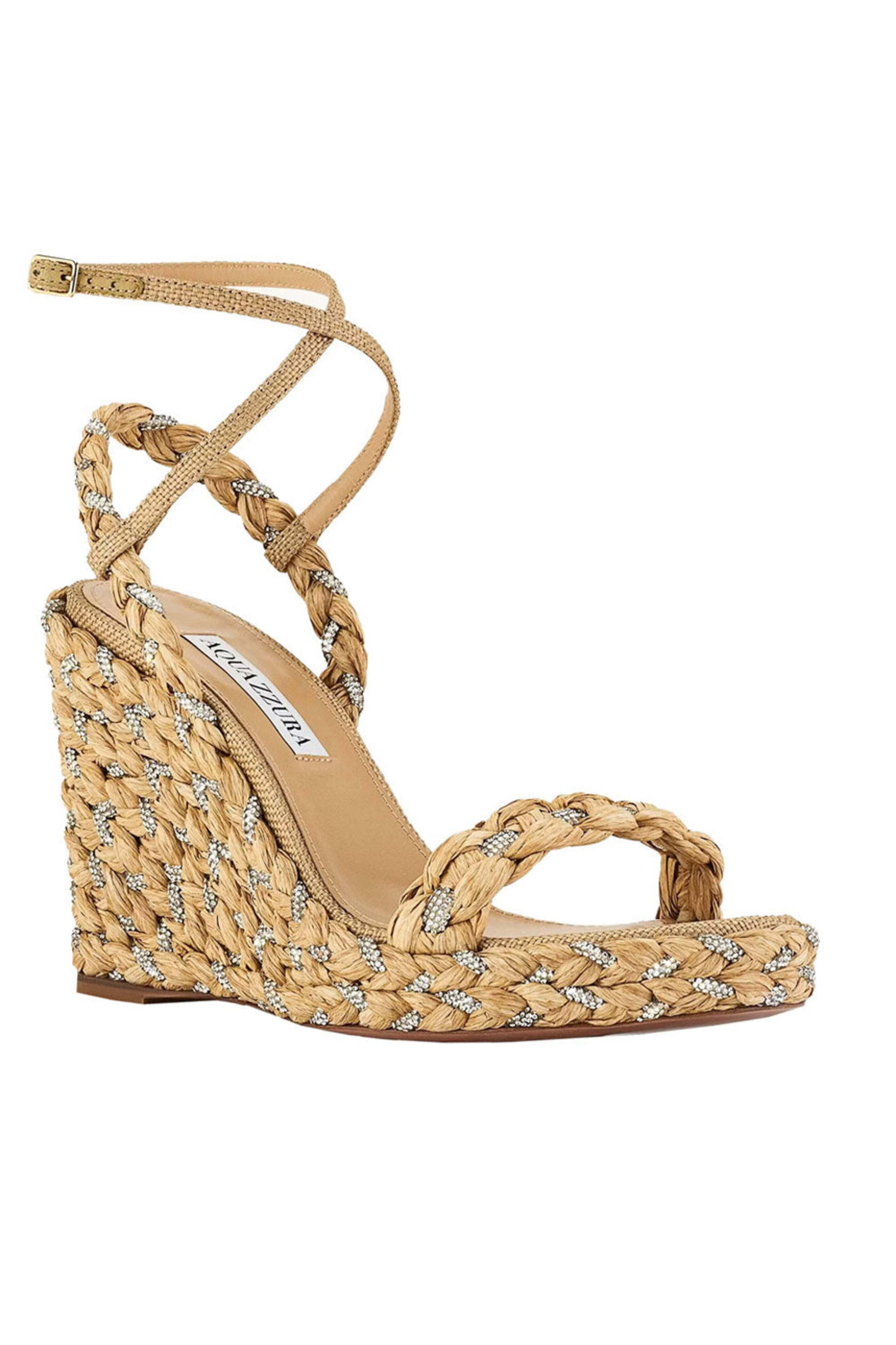 Aquazzura - Costiera 120 Wedge in Natural