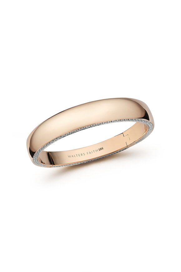 Walters Faith 18k Rose Gold Diamond Edge Bracelet - view 1