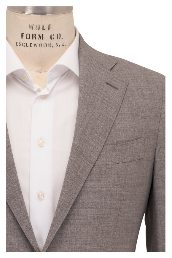 Atelier Munro Light Gray Stretch Wool Suit