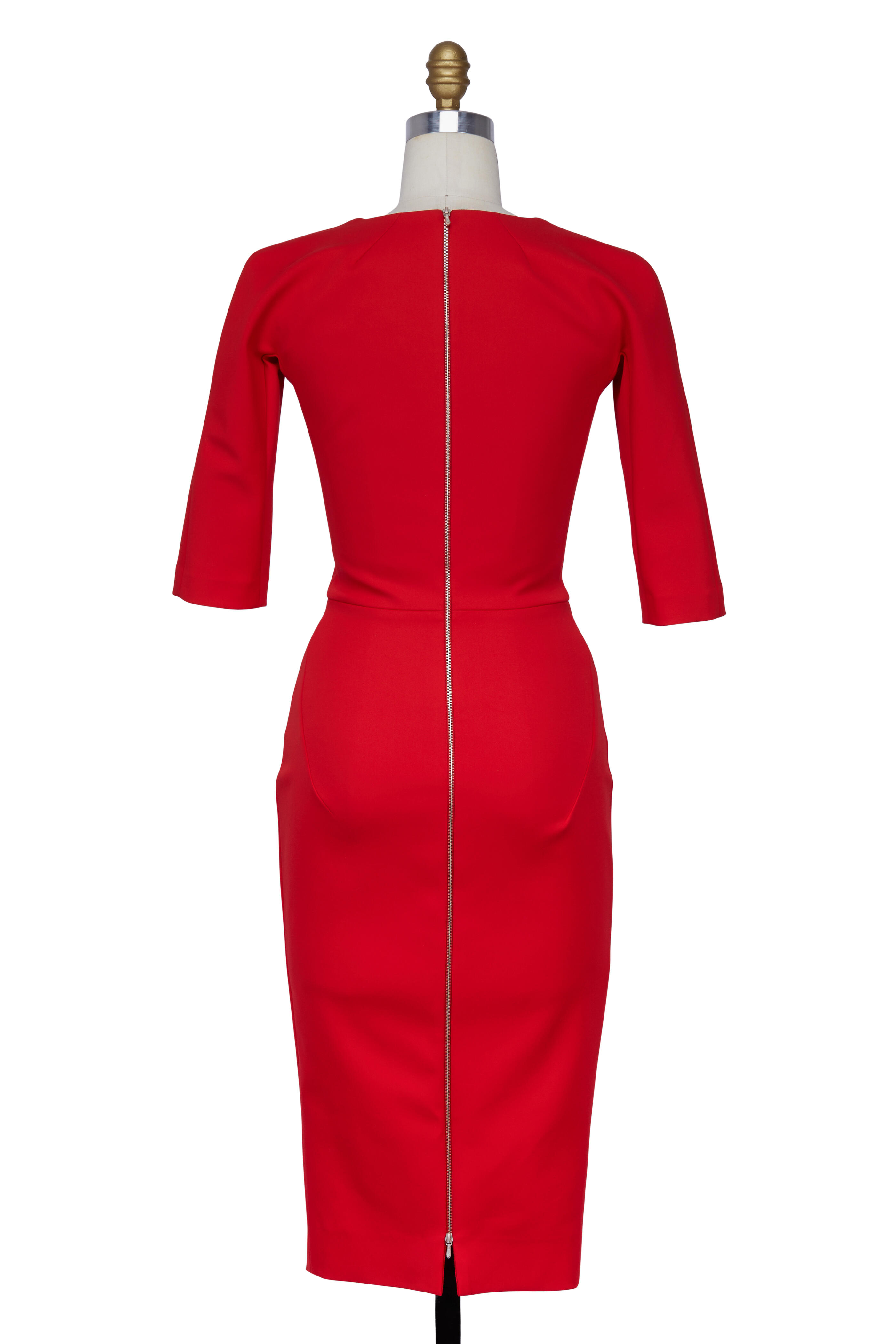 ワンピース VICTORIA BECKHAM CUT OUT DETAIL RED DRESS Victoria Beckham Cutout Midi Dress — UFO No More