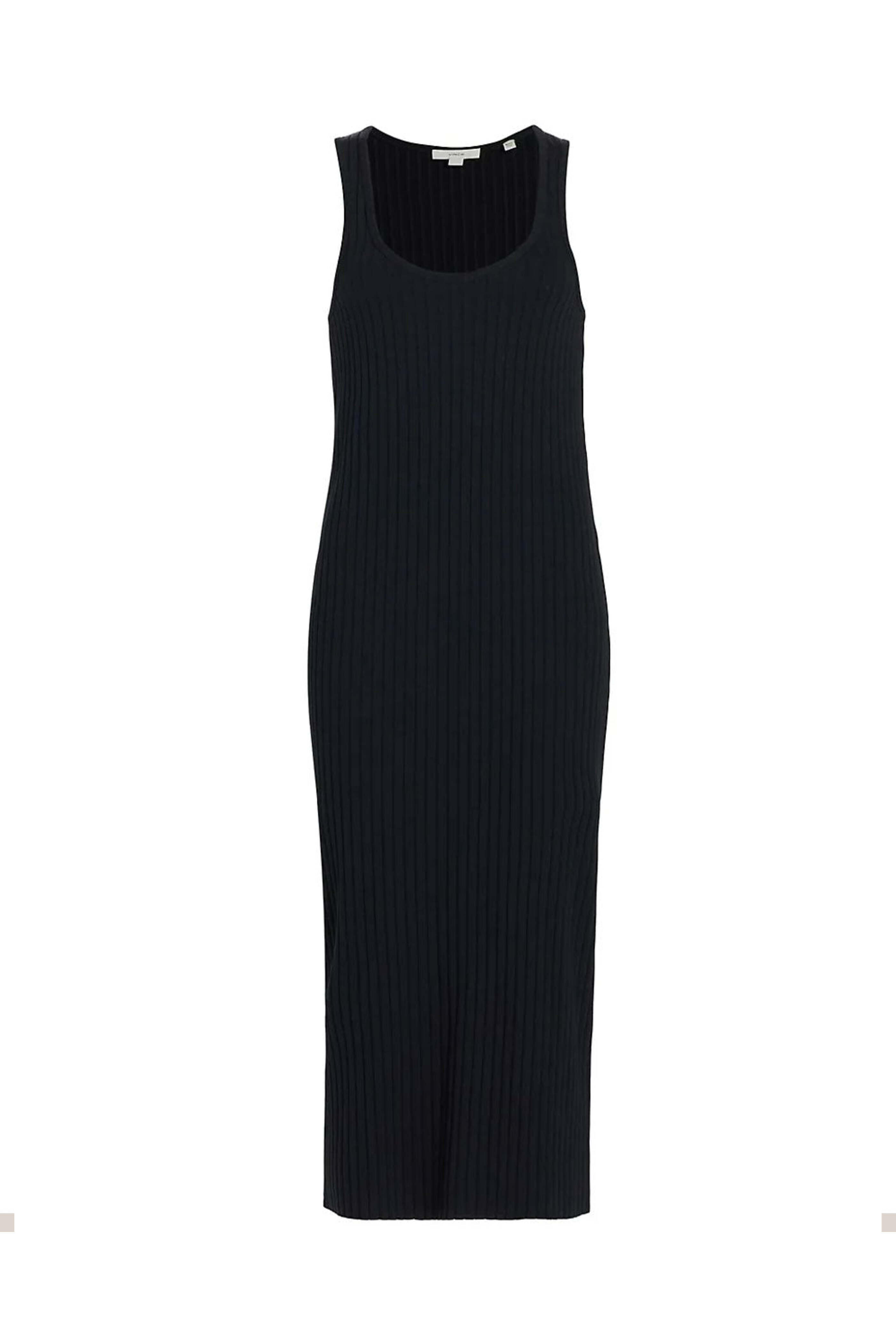 Vince - Coastal Rib Scoop Neck Midi Dress
