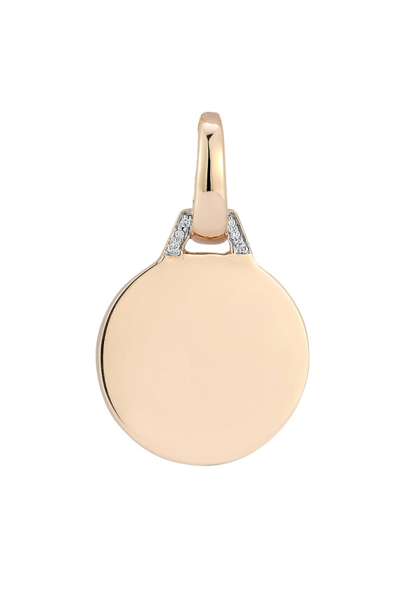 Walters Faith - Dora 18K Gold & Diamond Engravable Disc Charm