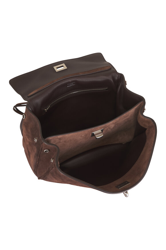 Balenciaga Small Rodeo Espresso Suede Top Handle Bag - view 4