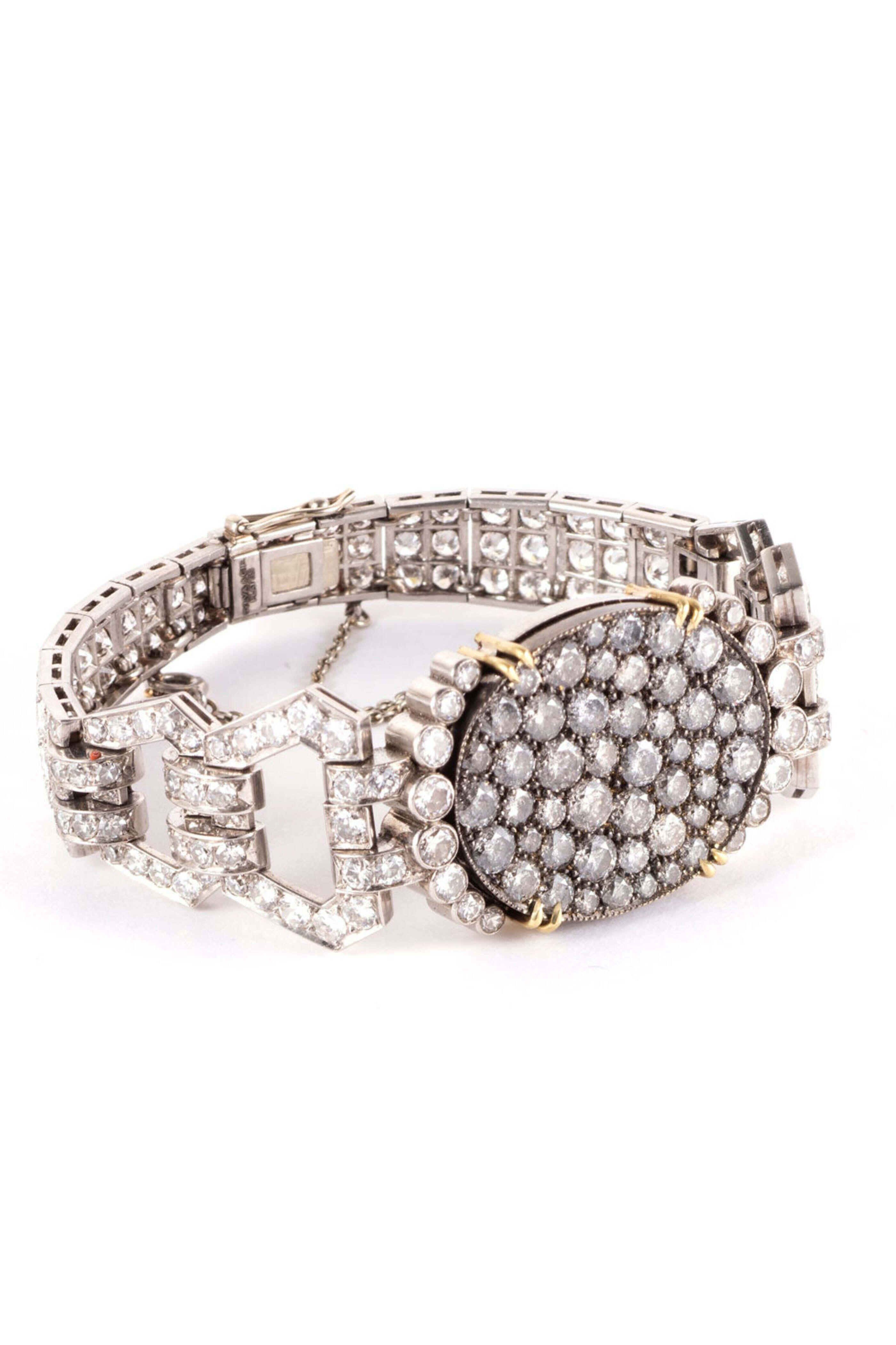 Sylva & Cie - Diamond Vintage Art Deco Bracelet
