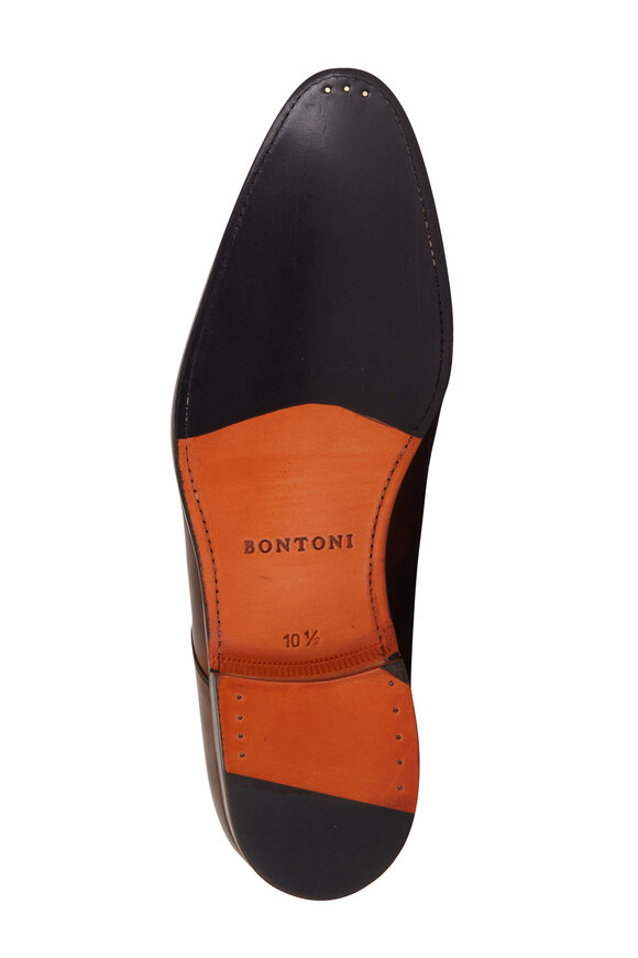 Bontoni - Magnificio Chocolate Leather Lace Up Dress Shoe 