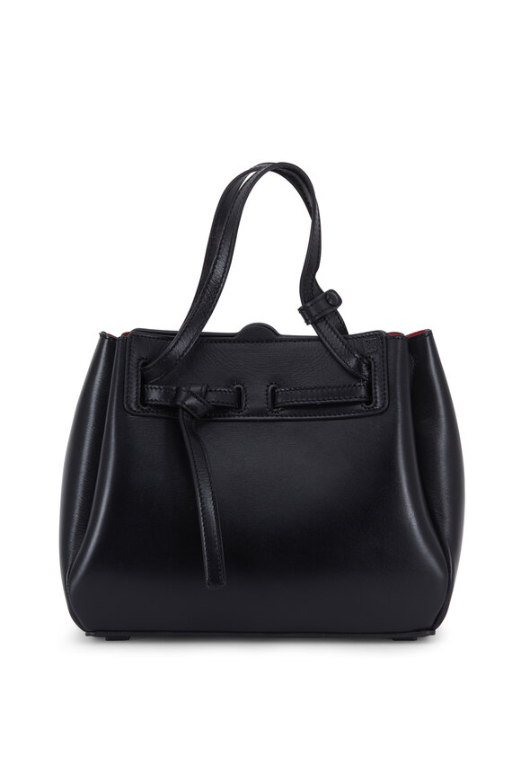 Loewe Lazo Black Glossy Leather Mini Bag - view 1