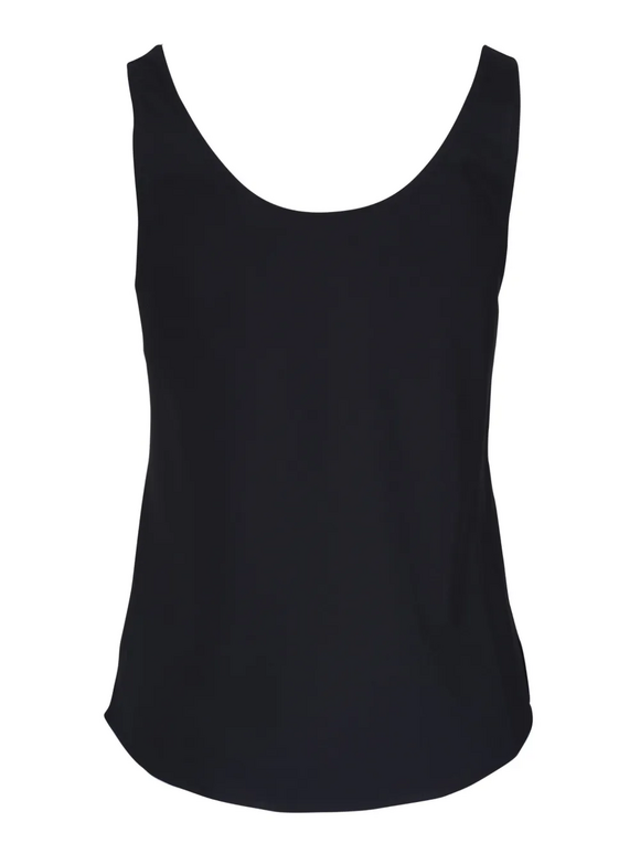 Vince Classic Black Stretch Silk Bias Tank - view 6