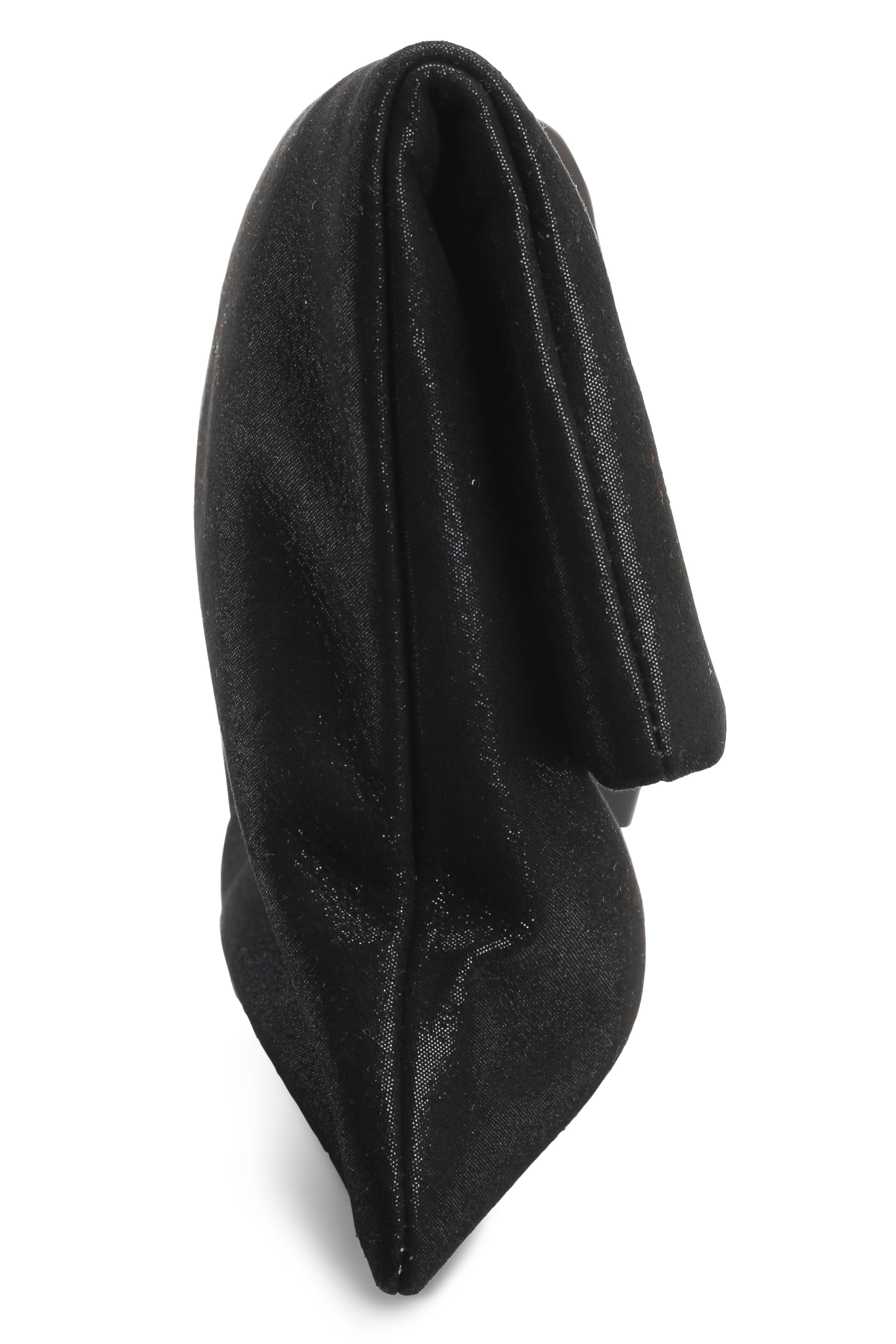 Jimmy Choo - Chandra Black Shimmer Suede Crystal Clutch