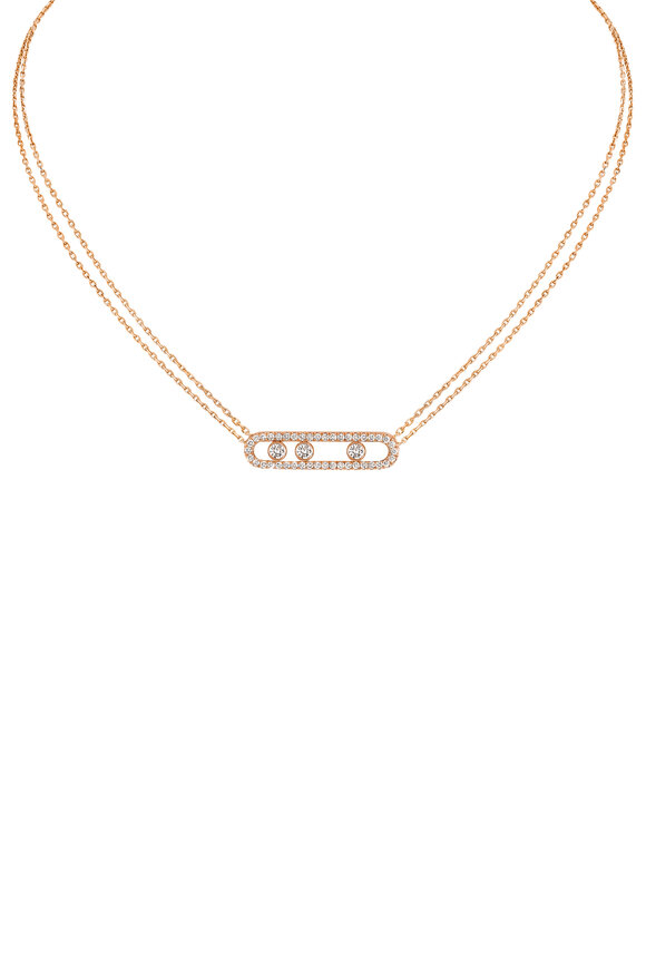 Messika - 18K Gold Bar Necklace