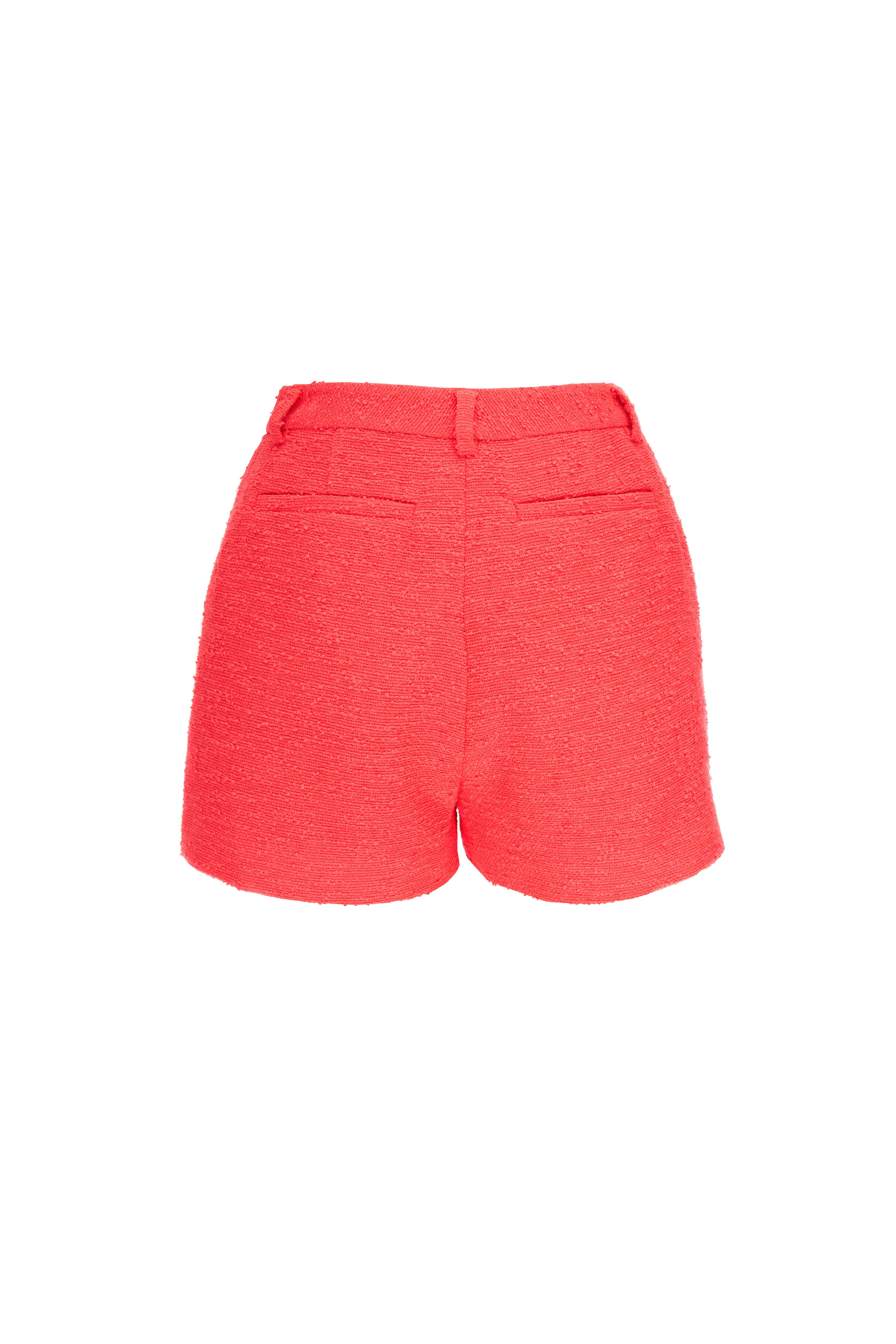 L'Agence - Aneta Diva Pink Tweed Shorts | Mitchell Stores