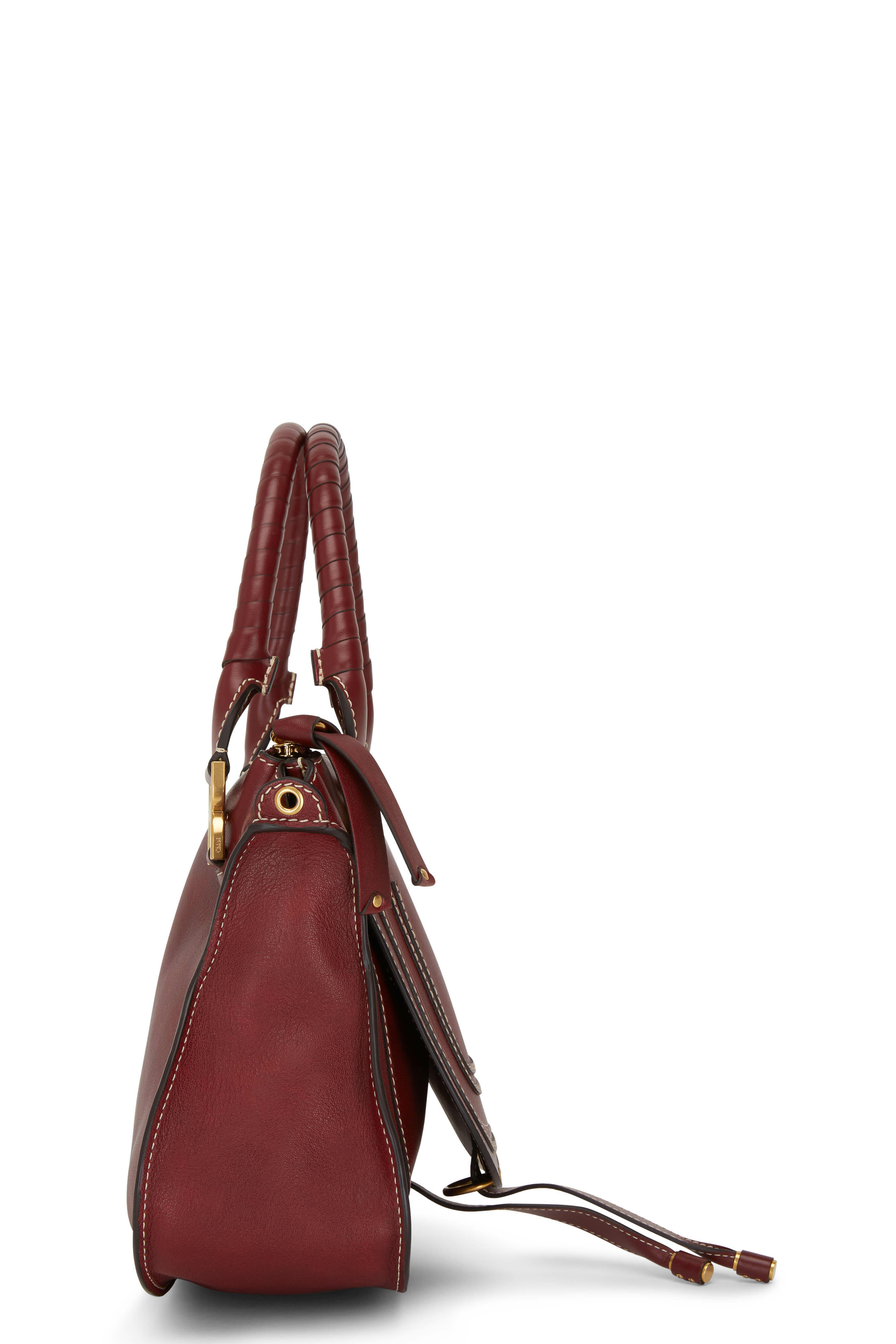 Chloé - Marcie Stormy Red Leather Shoulder Bag