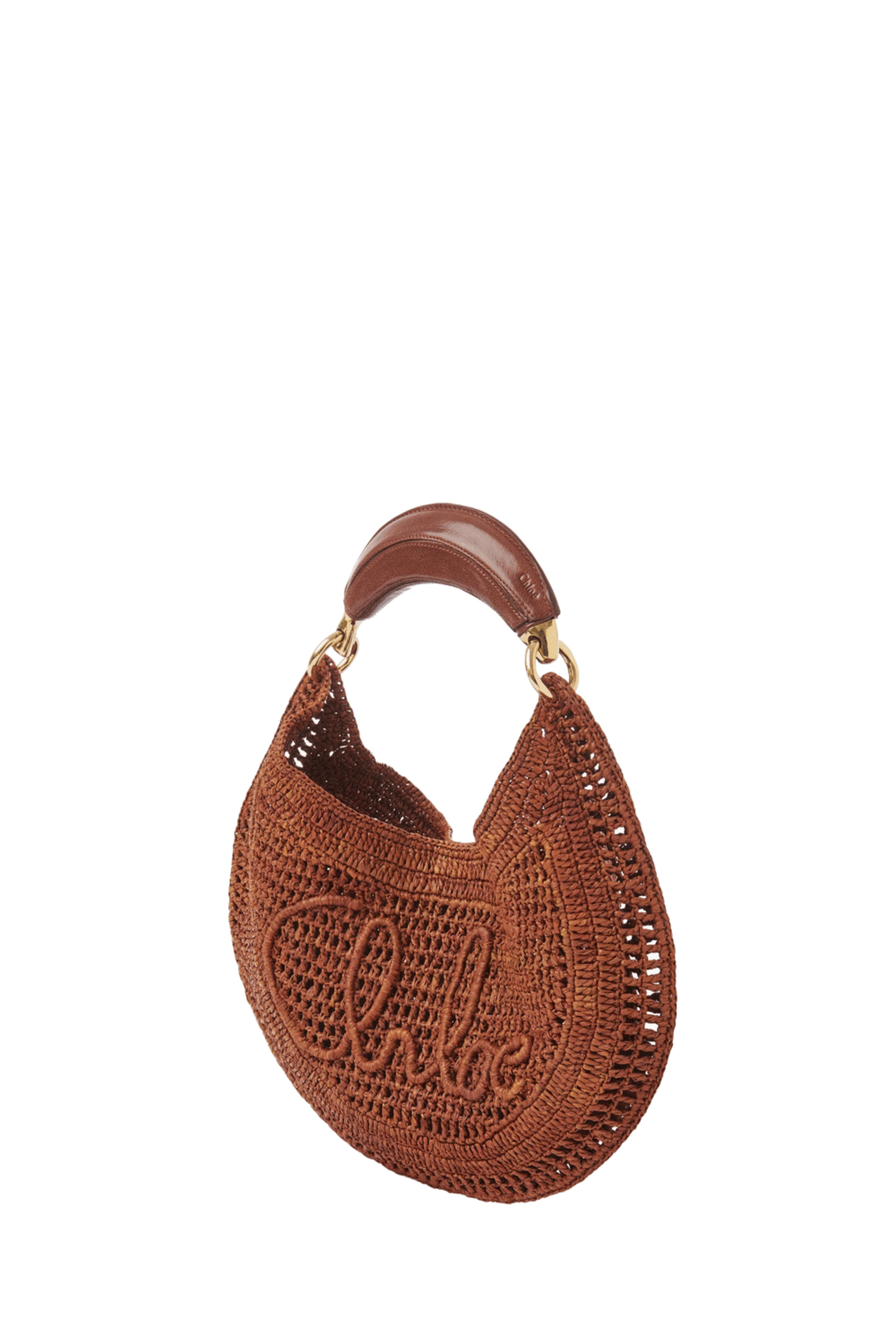 Chloé - Summer Banana Clay Brown Raffia Shoulder Bag