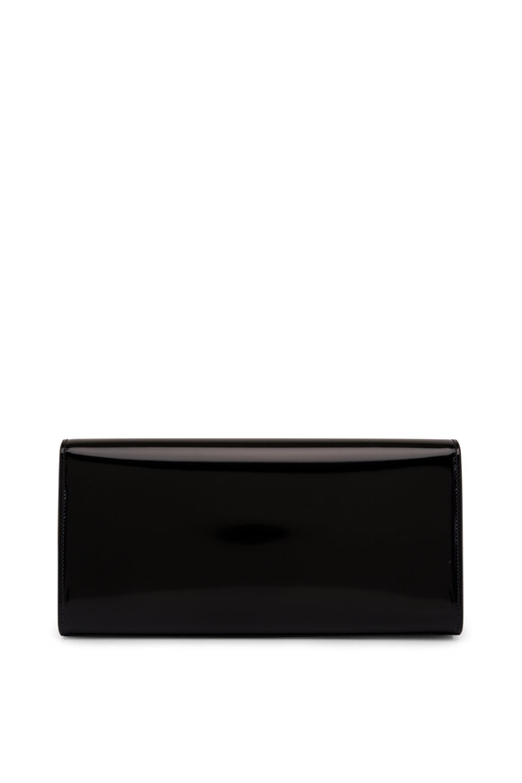 Saint Laurent - Kate Black Patent Leather Tassel Clutch 