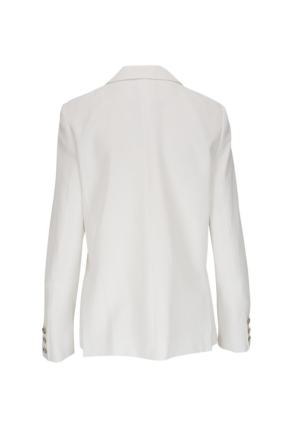 TWP - Boyfriend White Zip Cuff Blazer 