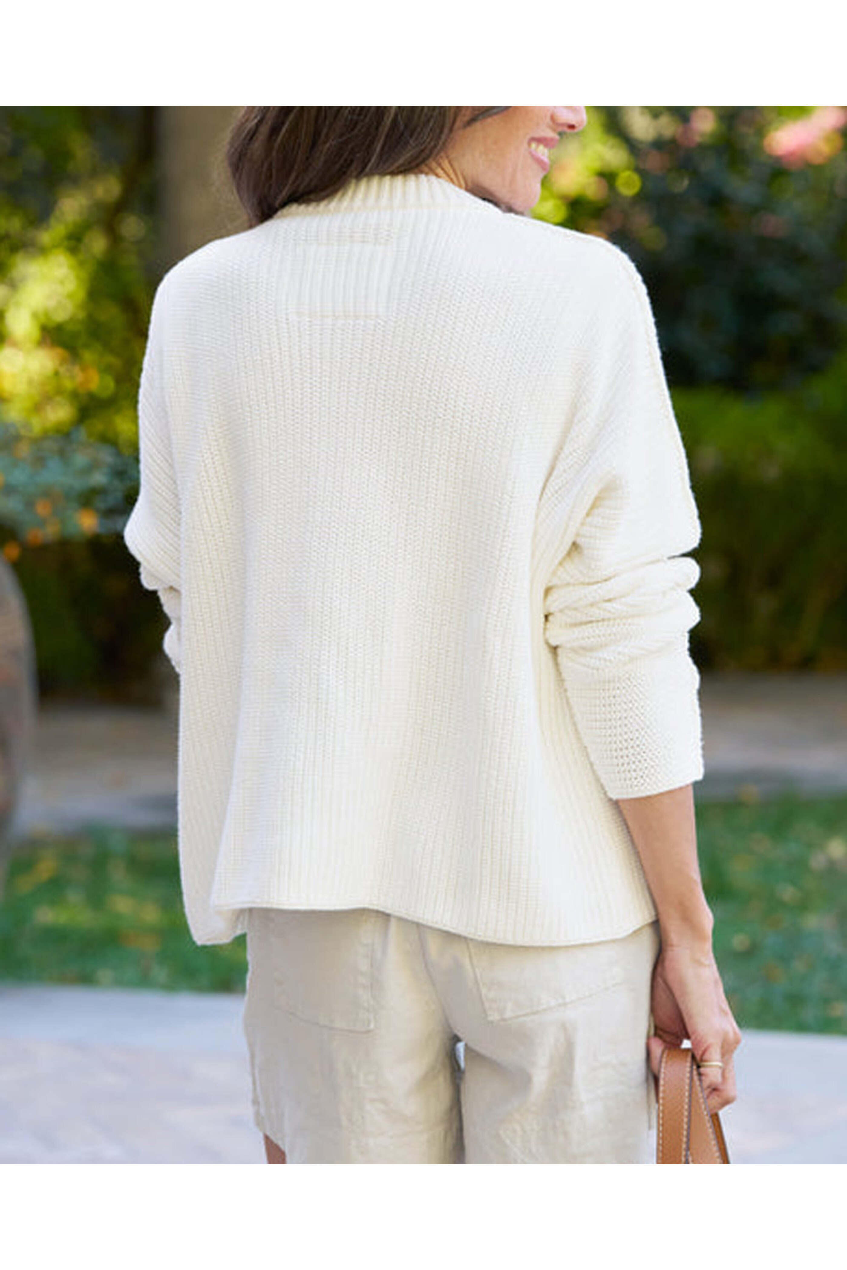 Frank & Eileen - Ivory Montecito Cardigan