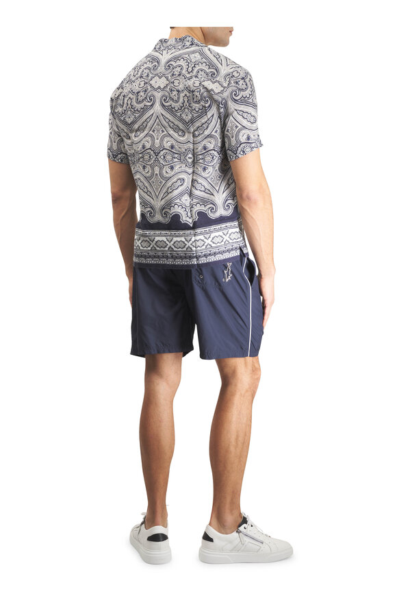 Paul & Shark Blue Portofino Summer Swim Trunks - view 3