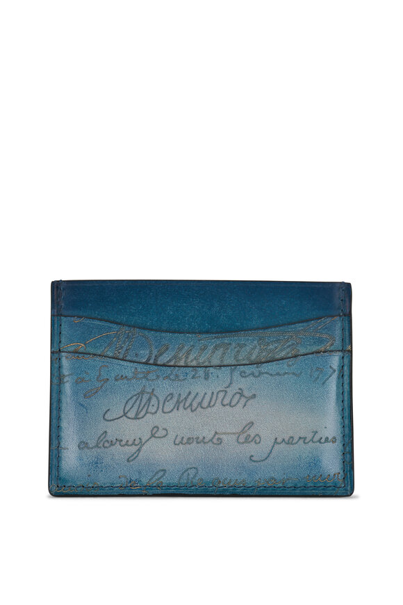 Berluti - Bambou Scritto Denim Leather Card Case