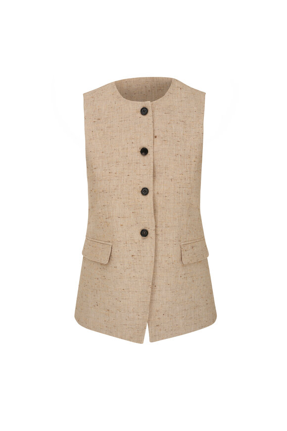 CO Collection - Button Down Hemp Silk Vest 