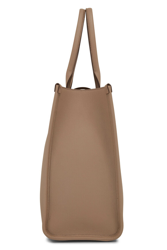 Tom Ford - Tara Taupe Grain Leather Large Tote