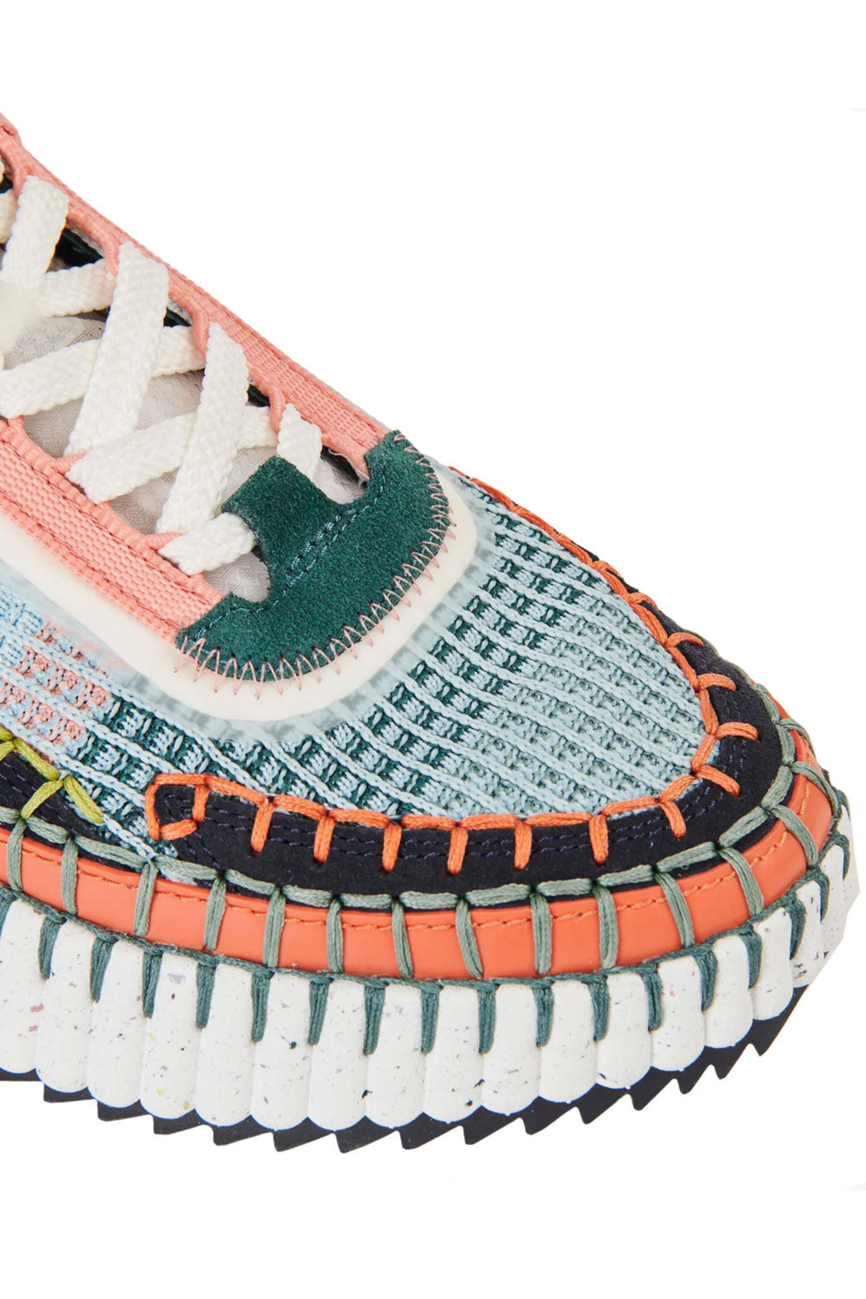Chloe★ Nama マルチカラー スニーカー★送関込 Chloé - Nama Sneaker in Flower Green | Mitchell Stores