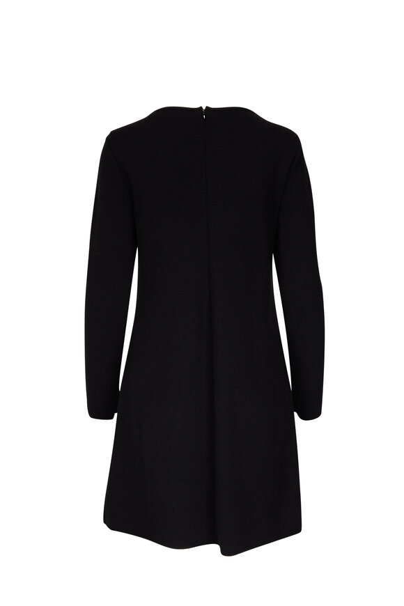 Carolina Herrera - Black Long Sleeve Bow Dress 