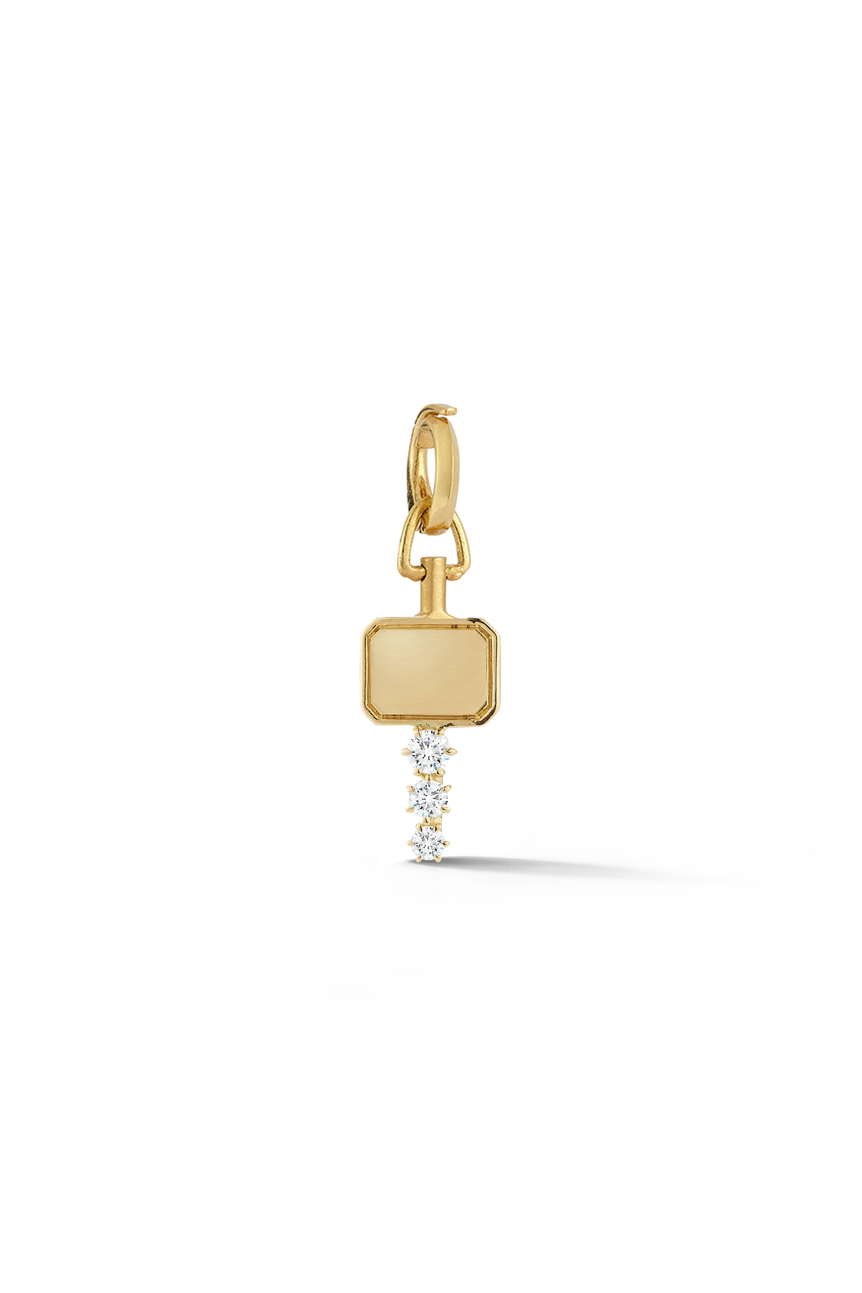 Jade Trau - 18k Yellow Gold Mini Catherine Key Charm