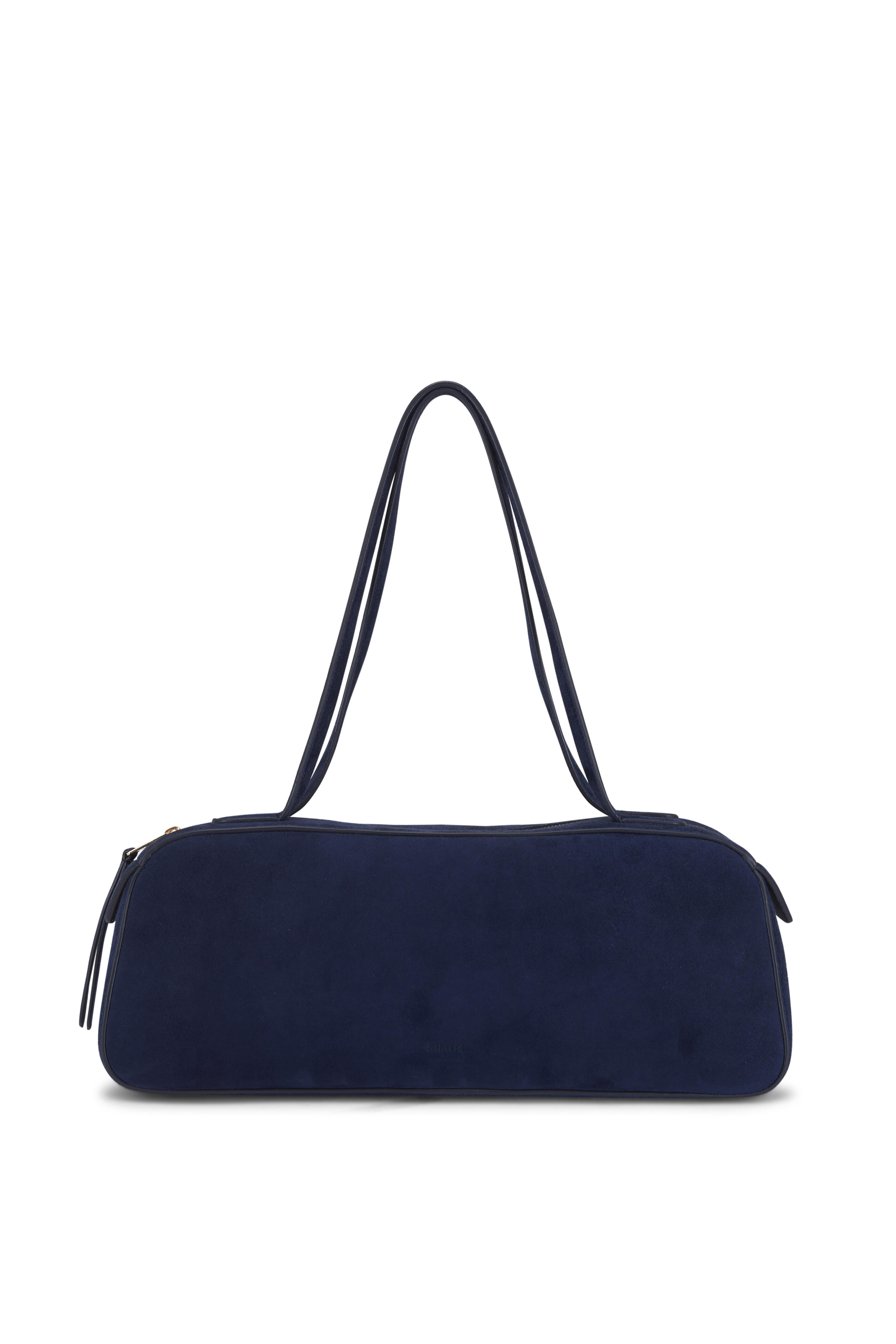 Khaite - Simona Midnight Suede Shoulder Bag