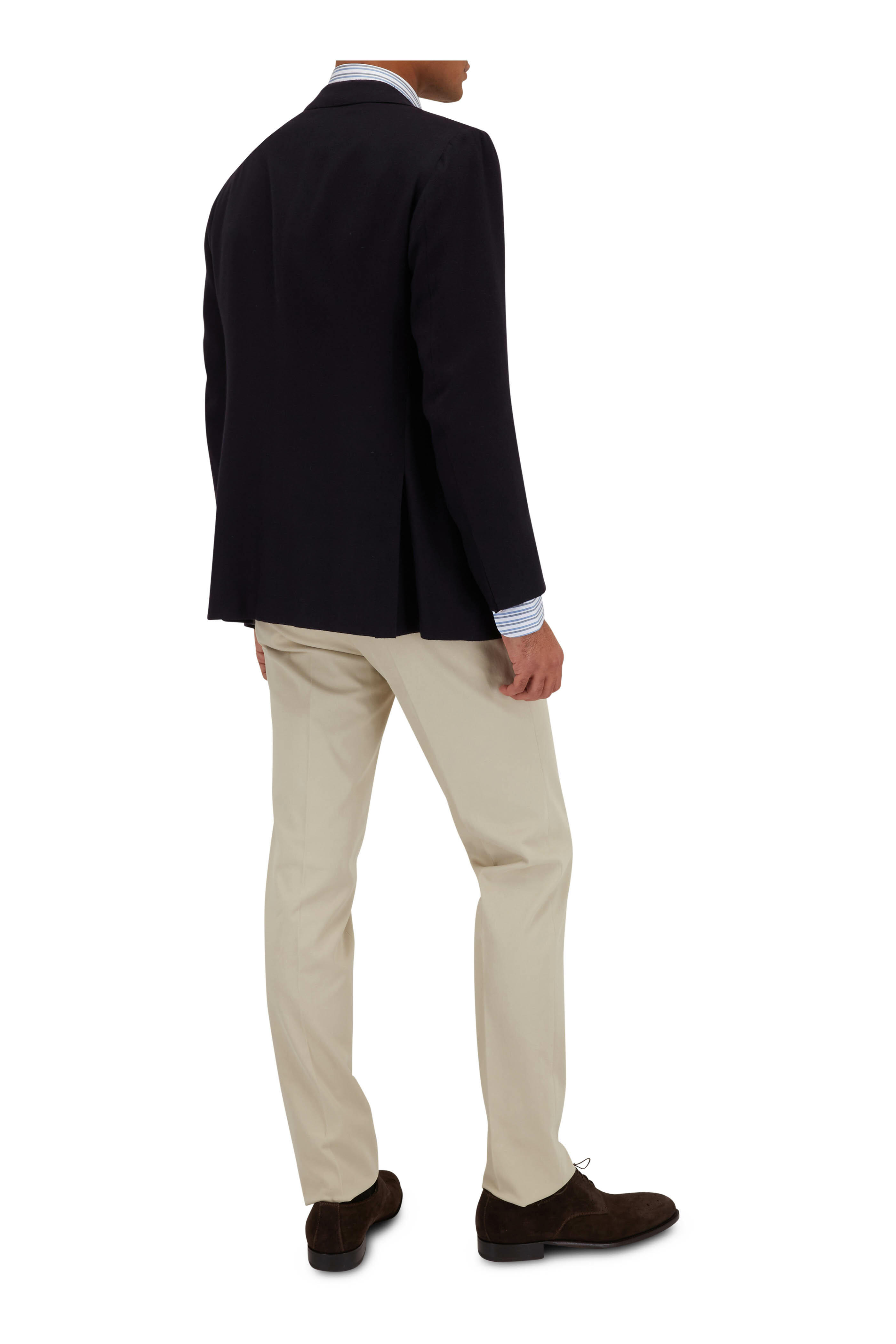 Kiton - Solid Navy Vicuna Sportcoat