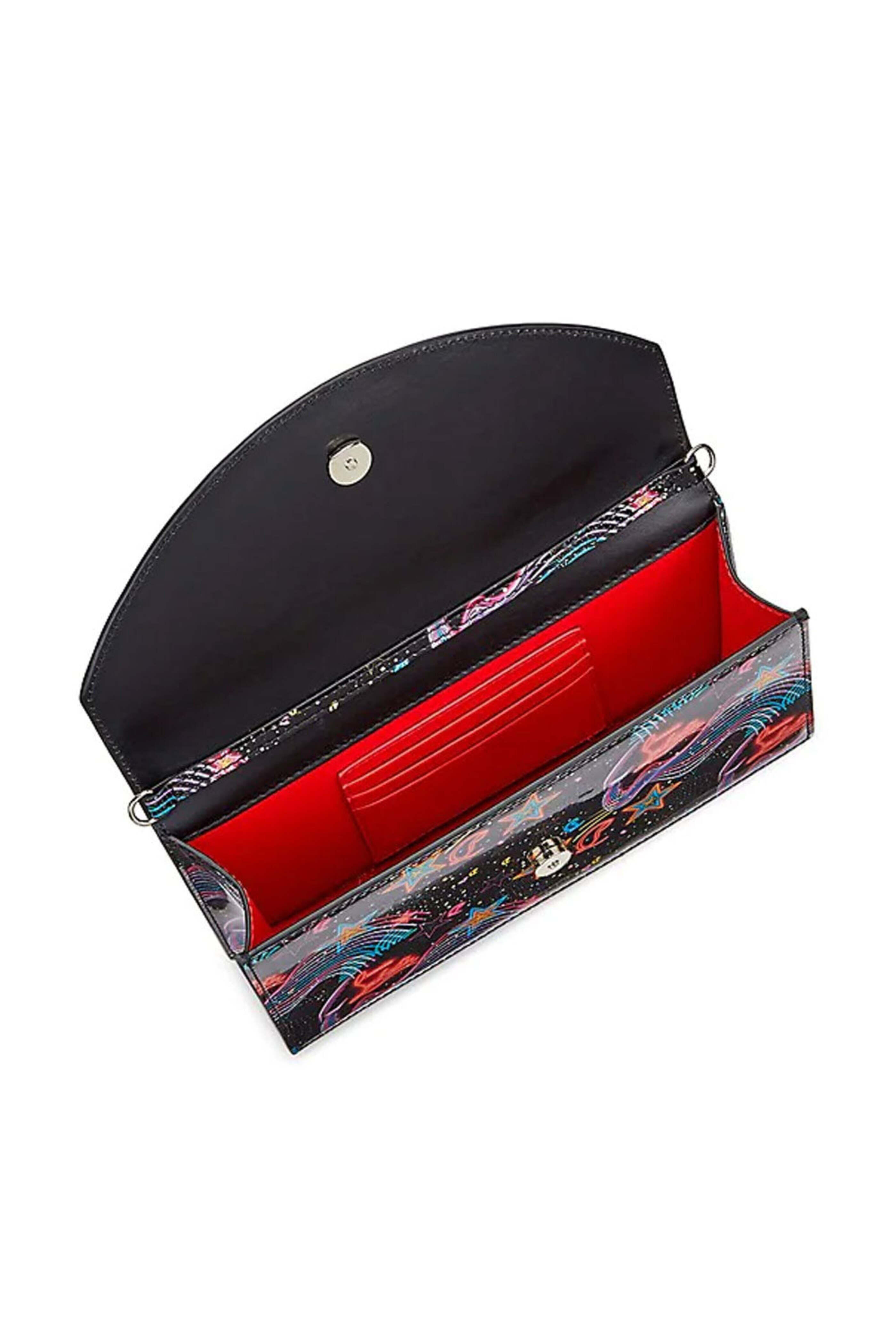 Christian Louboutin - Loubi54 Patent Starlight Print Wallet on Chain