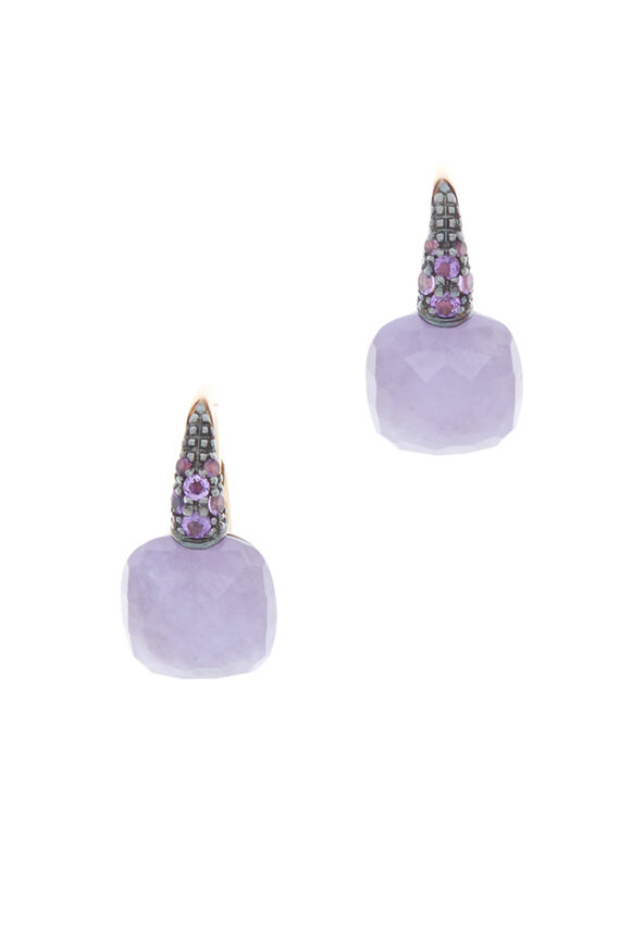 Pomellato - Capri 18K Rose Gold Jade & Amethyst Earrings