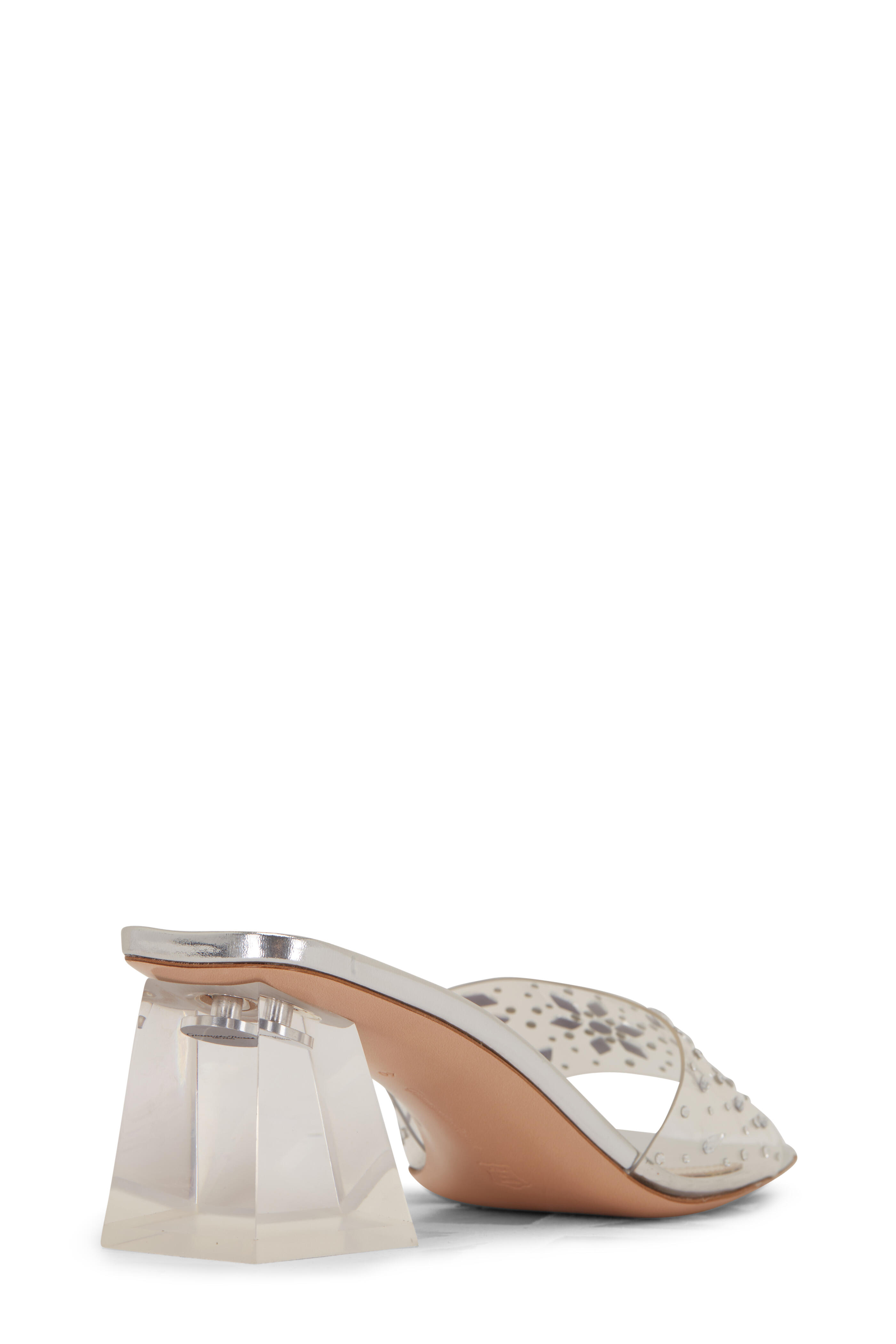 Gianvito Rossi - Transparent PVC Stone Strap Sandal, 55mm