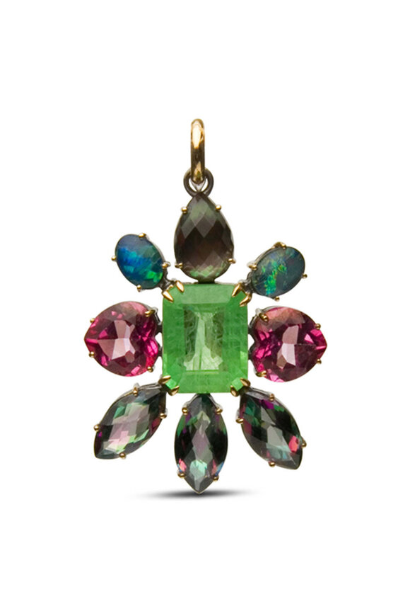 Royal Nomad Jewelry 14k Yellow Gold Forget Me Not Pendant