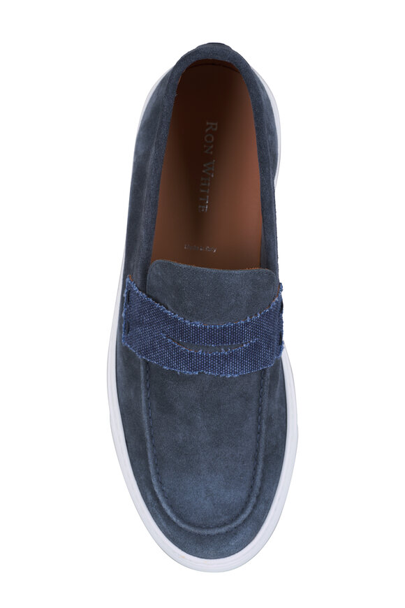 Ron White Ray Denim Suede Loafer - view 3