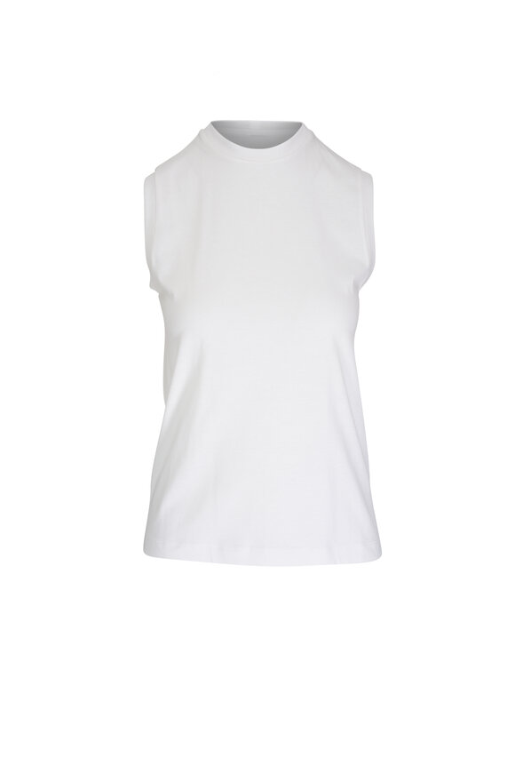 Totême - White Relaxed Sleeveless T-Shirt 