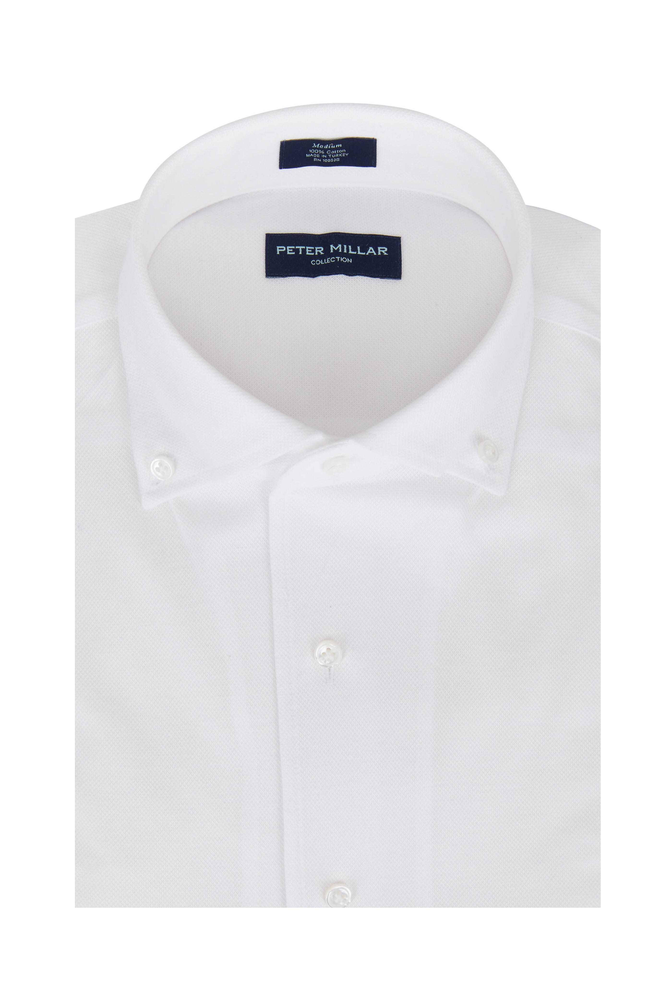 Peter Millar - Summer Mesh White Jersey Sport Shirt